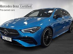 Blå (hyperblue metallic) Begagnad 2024 Mercedes CLA200 AMG Kombi | 379 000 kr (Lite dyr)