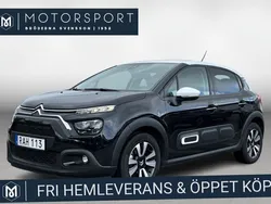 Svart Begagnad 2023 Citroën C3 Halvkombi | 194 900 kr (Marknadspris)