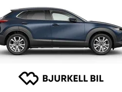 Deep crystal blue mica Ny 2025 Mazda CX-30 Exclusive-Line SUV | 370 600 kr (Marknadspris)