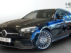 Svart (black) Begagnad 2022 Mercedes C220 AMG Kombi | 419 900 kr (Lite dyr)