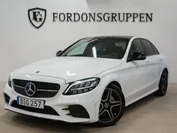 Vit Begagnad 2018 Mercedes C200 AMG line Sedan | 249 800 kr (Lite dyr)