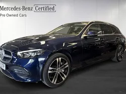 Mörkblå Begagnad 2022 Mercedes C300e Advanced Kombi | 409 900 kr (Superpris)