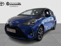 Blå Begagnad 2018 Toyota Yaris Hybrid Halvkombi | 154 900 kr (Marknadspris)