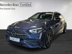 Blå Begagnad 2024 Mercedes C300e AMG Kombi | 629 900 kr (Dyr)