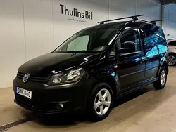 Svart Begagnad 2015 VW Caddy Minibuss | 99 900 kr (Marknadspris)