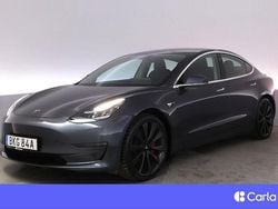 Grå Begagnad 2020 Tesla Model 3 Performance Sedan | 344 900 kr (Marknadspris)