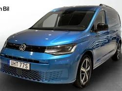 Blå (costa azul metallic) Begagnad 2021 VW Caddy Maxi Minibuss | 219 500 kr (Marknadspris)