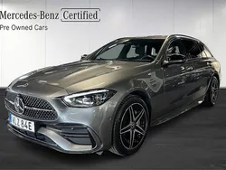 Grå Begagnad 2024 Mercedes C300e AMG Kombi | 509 900 kr (Bra pris)