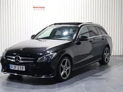 Svart Begagnad 2017 Mercedes C220 AMG line Kombi | 159 900 kr (Bra pris)