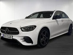 Vit (white) Begagnad 2021 Mercedes E220 AMG Sedan | 459 900 kr (Dyr)