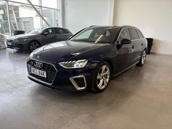 Navarrablå metallic Begagnad 2023 Audi A4 S-Line Kombi | 369 000 kr (Bra pris)
