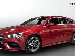 Röd (red) Begagnad 2021 Mercedes CLA200 Shooting Brake AMG Kombi | 294 900 kr (Bra pris)