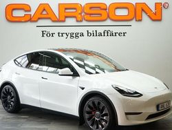 Vit Begagnad 2022 Tesla Model Y Performance SUV | 469 900 kr (Marknadspris)