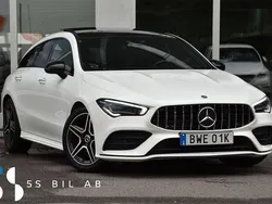Vit Begagnad 2019 Mercedes CLA200 Shooting Brake AMG Kombi | 314 900 kr (Lite dyr)