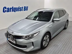 Grå (silver metallic) Begagnad 2018 Kia Optima Hybrid 2 Sedan | 199 000 kr (Marknadspris)