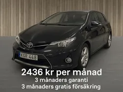 Svart Begagnad 2012 Toyota Auris Active Halvkombi | 79 000 kr (Bra pris)