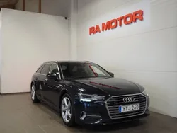 Blå (blå metallic) Begagnad 2018 Audi A6 S-Line Kombi | 339 900 kr (Marknadspris)