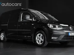 Svart Begagnad 2020 VW Caddy Maxi Minibuss | 298 750 kr