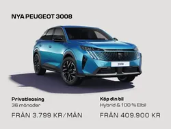 Ny 2025 Peugeot 3008 Allure SUV | 409 900 kr (Dyr)