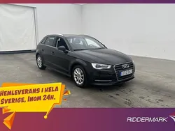 Svart Begagnad 2015 Audi A3 Attraction Halvkombi | 134 700 kr (Marknadspris)