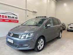 Mörkgrå (grå) Begagnad 2018 VW Sharan Minibuss | 164 900 kr (Marknadspris)
