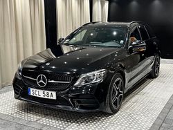 Svart Begagnad 2021 Mercedes C300e AMG line Kombi | 259 900 kr (Lite dyr)