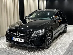Svart Begagnad 2021 Mercedes C300e AMG line Kombi | 259 900 kr