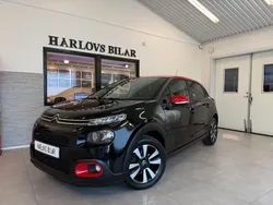 Svart Begagnad 2017 Citroën C3 Halvkombi | 69 900 kr (Marknadspris)