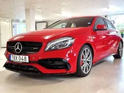 Röd Begagnad 2016 Mercedes A45 AMG AMG Halvkombi | 349 900 kr (Lite dyr)