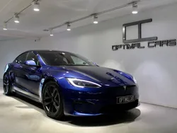 Blå Begagnad 2022 Tesla Model S Plaid Sedan | 929 900 kr