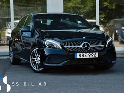 Svart Begagnad 2015 Mercedes A180 AMG Halvkombi | 164 900 kr (Marknadspris)