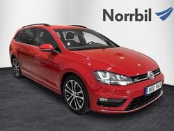 Röd Begagnad 2015 VW Golf VII R-line Kombi | 164 900 kr (Marknadspris)