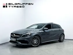 Mörkgrå (grå) Begagnad 2018 Mercedes A45 AMG AMG Minibuss | 309 900 kr (Marknadspris)