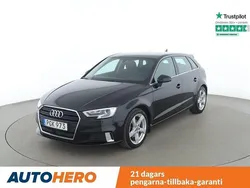 Svart Begagnad 2017 Audi A3 Sportback Comfort Halvkombi | 173 000 kr (Marknadspris)