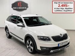 Vit Begagnad 2016 Skoda Octavia Scout Kombi | 199 000 kr (Lite dyr)