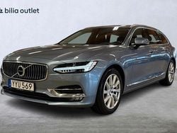Ljusblå Begagnad 2017 Volvo V90 Inscription Kombi | 219 800 kr (Marknadspris)