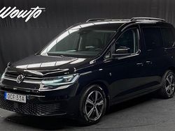 Svart Begagnad 2022 VW Caddy Life Minibuss | 399 800 kr