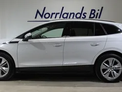 Vit (moon white metallic) Begagnad 2022 Skoda Enyaq iV SUV | 274 900 kr (Superpris)