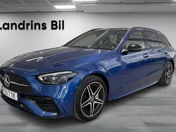 Blå (spectralblå metallic) Begagnad 2022 Mercedes C300e AMG Kombi | 439 900 kr (Bra pris)