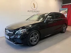 Svart Begagnad 2019 Mercedes C200 AMG line Kombi | 209 700 kr (Marknadspris)