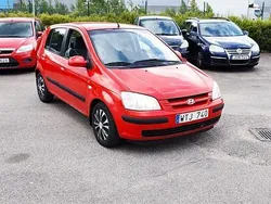Röd Begagnad 2006 Hyundai Getz Halvkombi | 19 900 kr (Marknadspris)