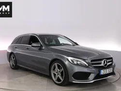 Grå Begagnad 2017 Mercedes C220 AMG line Kombi | 245 000 kr (Marknadspris)