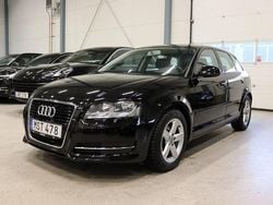Svart Begagnad 2012 Audi A3 Sportback Attraction Halvkombi | 99 900 kr (Lite dyr)