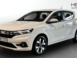 Vit (white) Ny 2025 Dacia Sandero Expression Halvkombi | 219 900 kr (Bra pris)