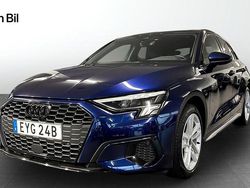 Blå (navarrablå metallic) Begagnad 2022 Audi A3 Sportback Advanced Plus Halvkombi | 269 900 kr (Dyr)