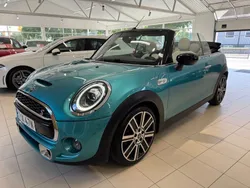 Ljusblå (blåmetall) Begagnad 2021 Mini Cooper S Cabriolet Chili Cab | 319 900 kr (Dyr)