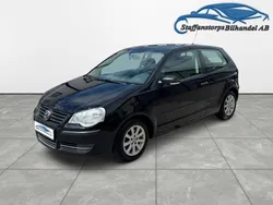 Svart Begagnad 2008 VW Polo Trendline Halvkombi | 19 900 kr (Marknadspris)