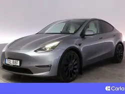 Grå Begagnad 2023 Tesla Model Y Performance SUV | 424 900 kr (Marknadspris)
