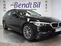 Svart Begagnad 2019 BMW 520 Sport Line Kombi | 261 400 kr (Marknadspris)