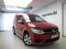 Röd (körsbärsröd) Begagnad 2017 VW Caddy Edition Minibuss | 209 000 kr (Lite dyr)